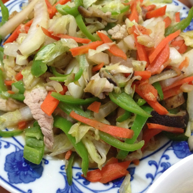 三丝炒大白菜