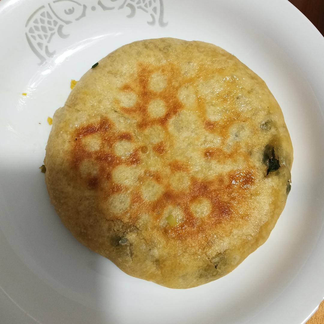 皮薄如纸的韭菜馅饼|免揉面法