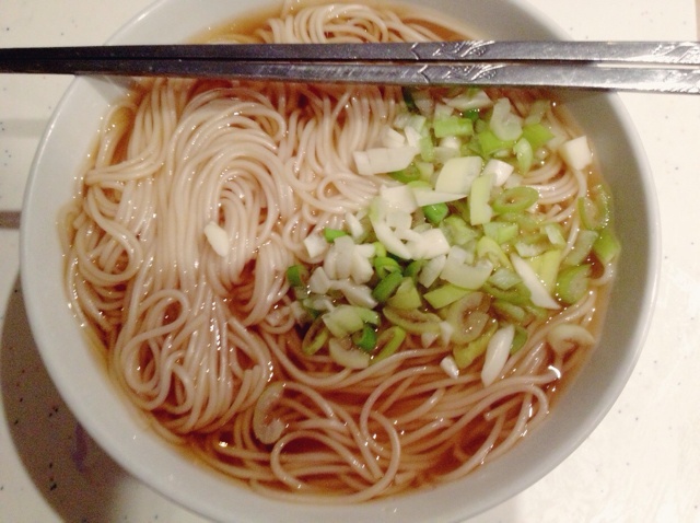 小葱麻油酱油面