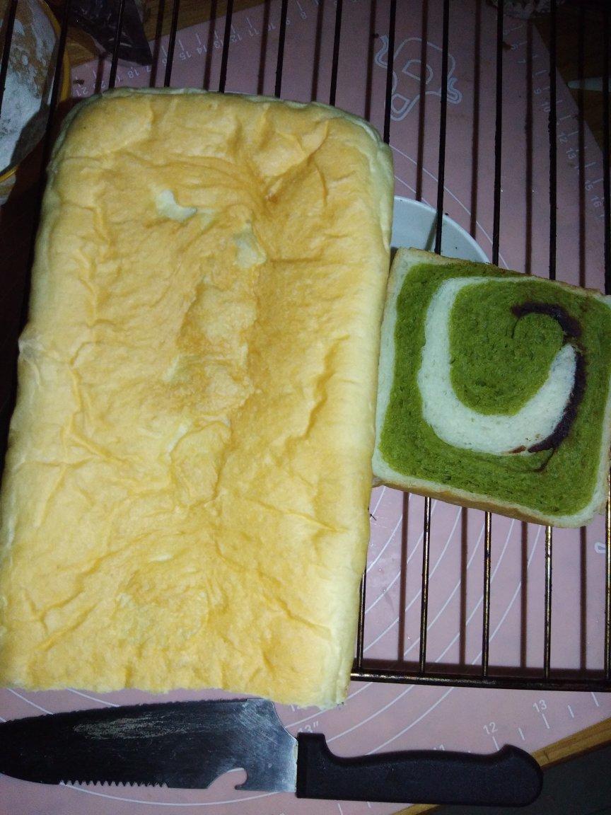 抹茶蜜豆吐司
