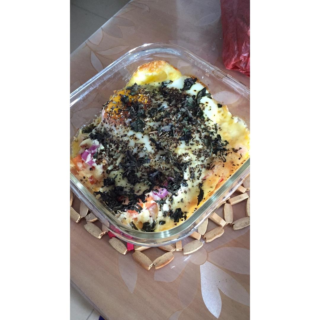 番茄芝士焗蛋（烤箱版）