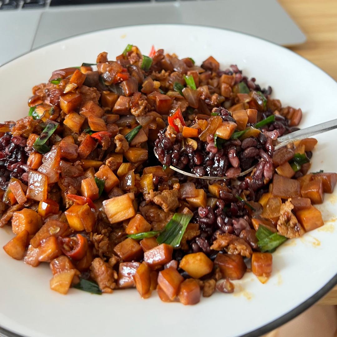 爆炒下饭湘菜（十二）肉沫杏鲍菇丁的做法