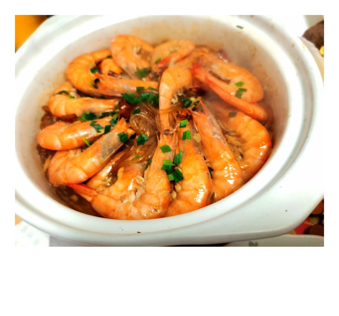 蒜蓉粉丝虾煲