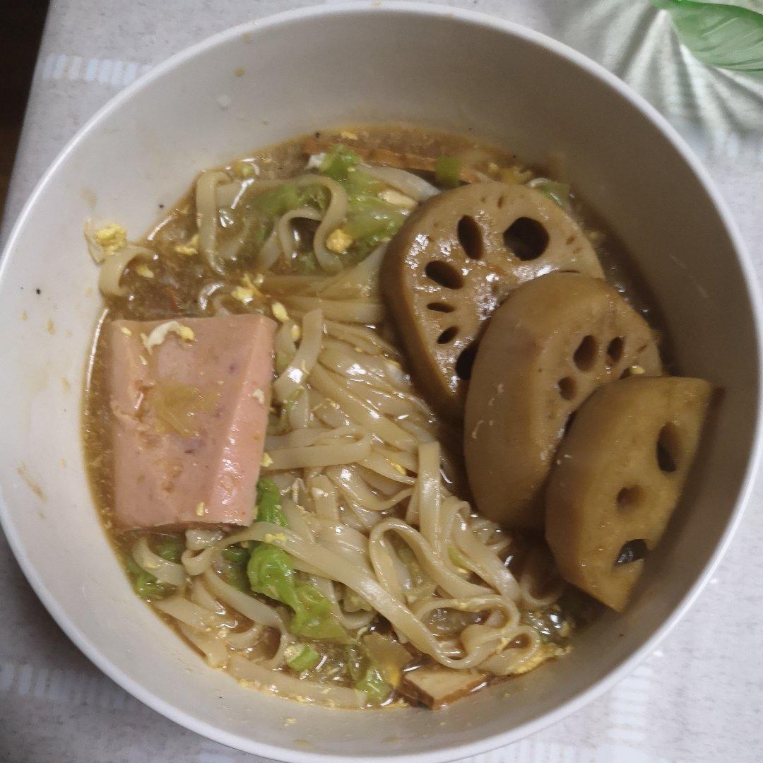 白菜面条汤（荷包蛋版）