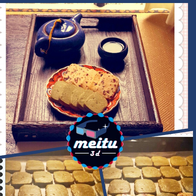 抹茶杏仁饼干