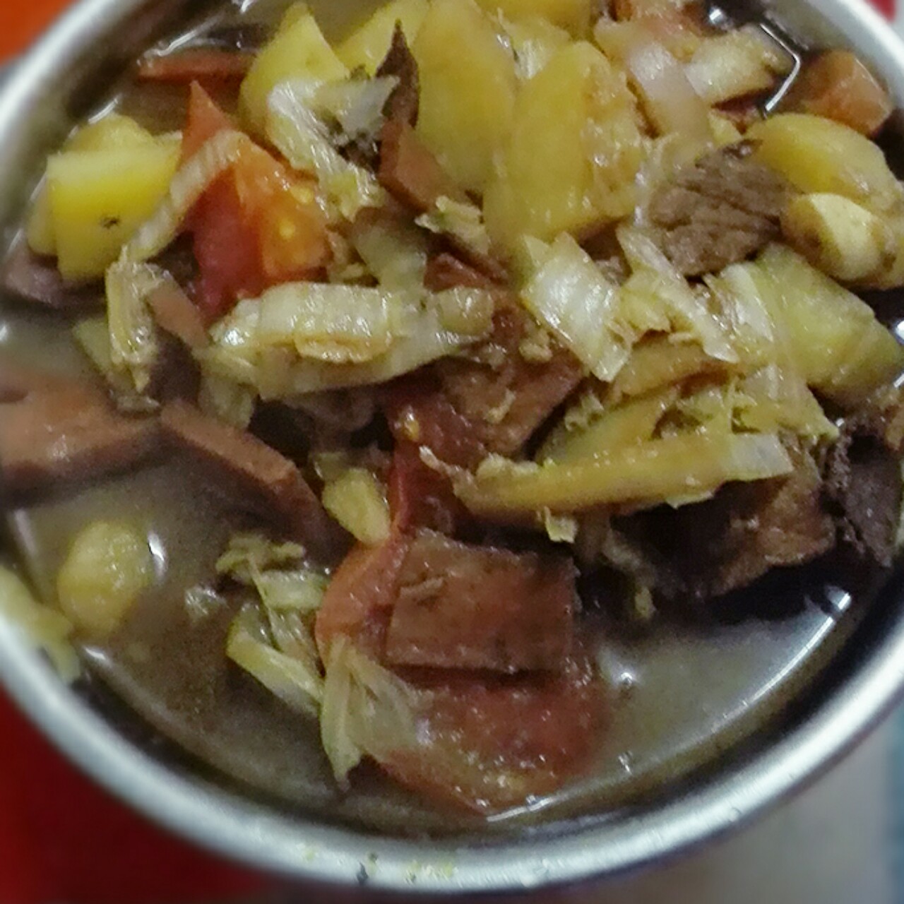 白菜炖土豆