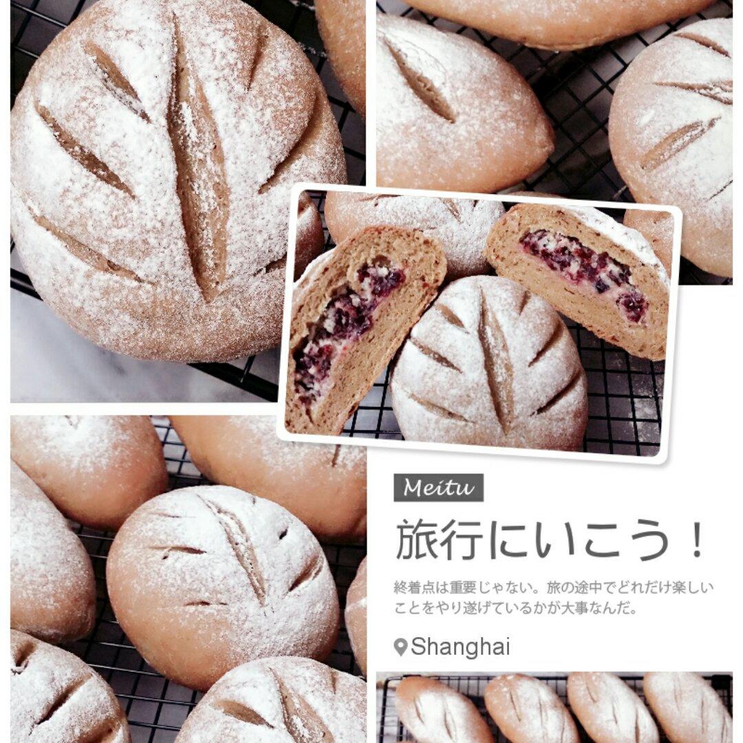 蔓越莓全麦奶酪面包