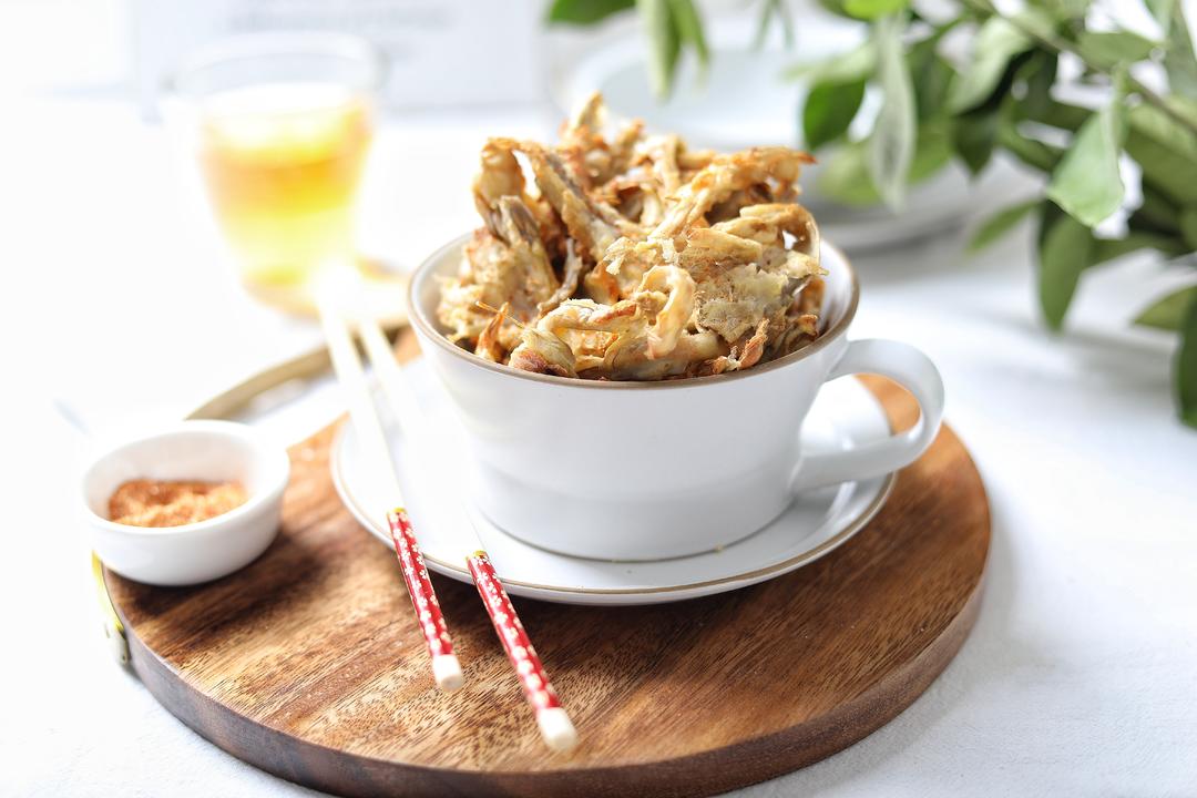 空气炸椒盐蘑菇【10月北鼎烤箱食谱】的做法