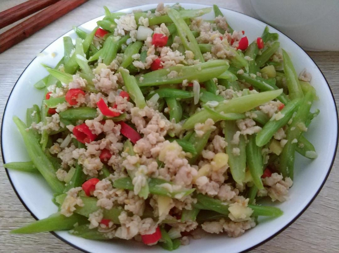超简单又下饭的四季豆炒肉沫的做法