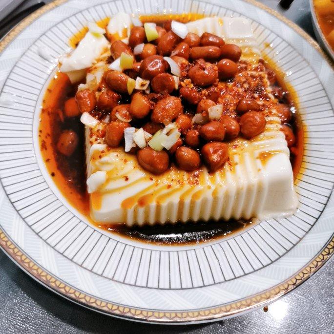 凉拌内酯豆腐