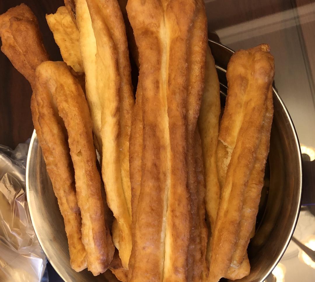 自制无泡打粉油条