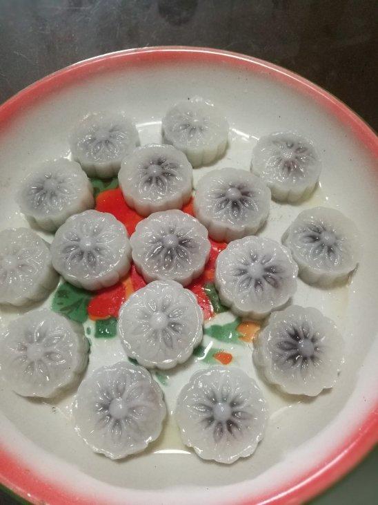 红豆沙水晶饼