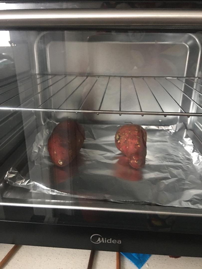 烤箱烤红薯