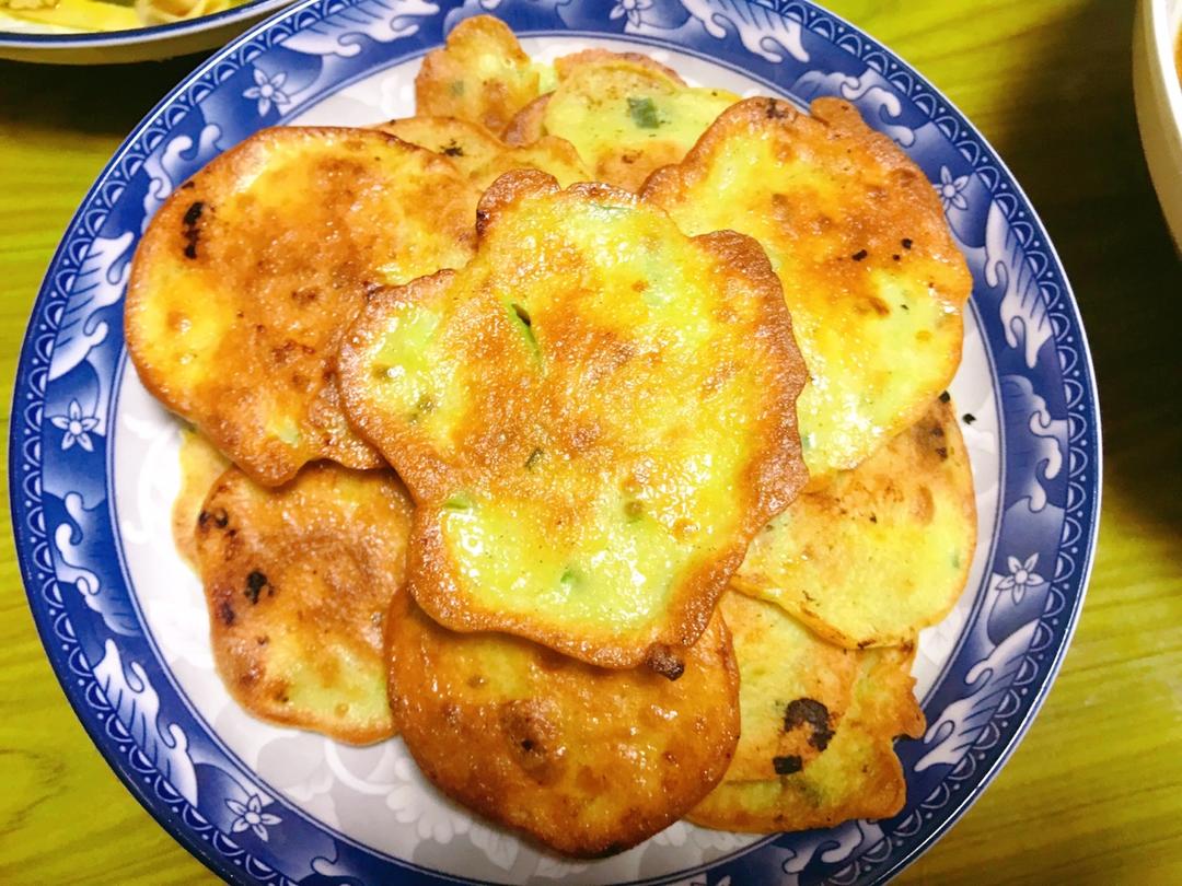 丝瓜鸡蛋饼