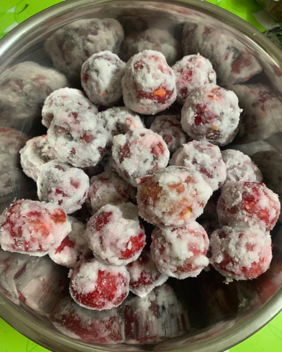 做一个爱动手的吃货做的easy山楂糖雪球