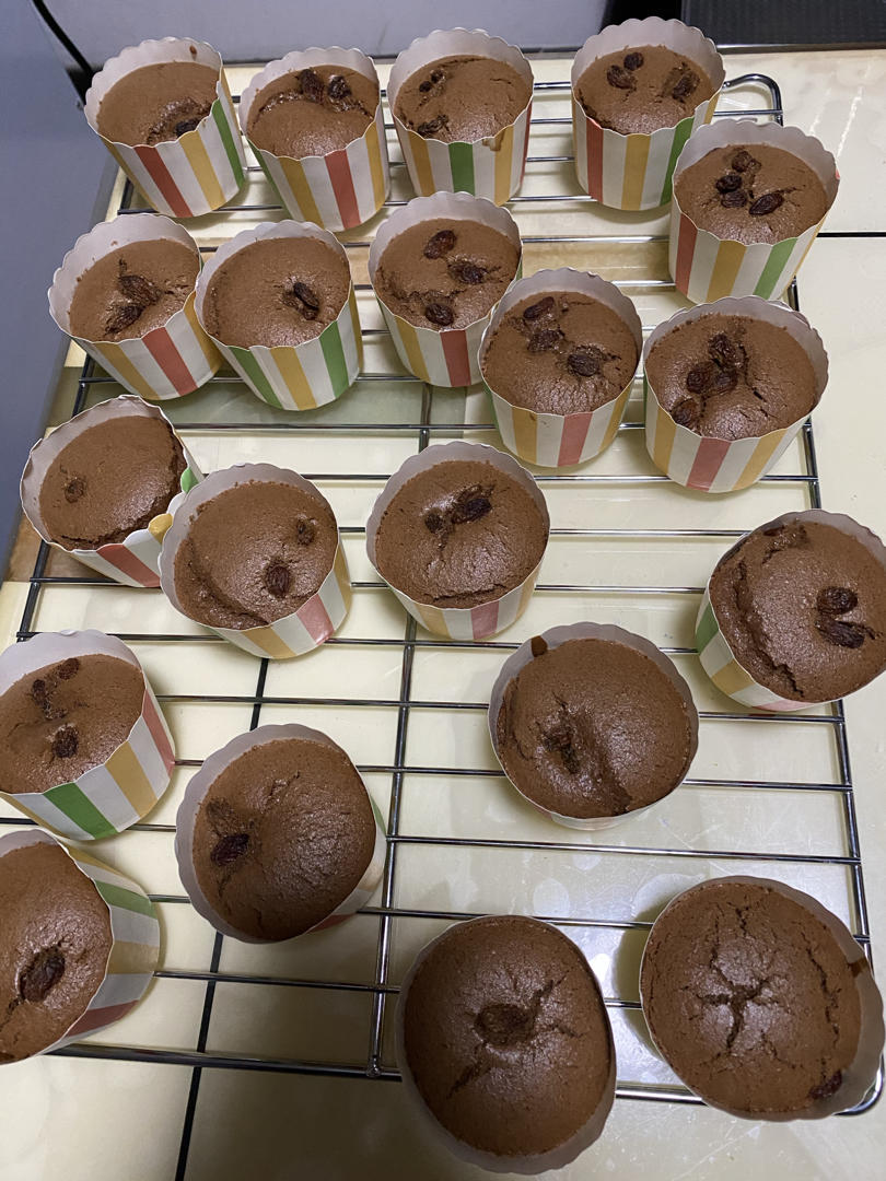 可可巧克力Cupcake纸杯子海绵蛋糕（甜品台都用本方）C6