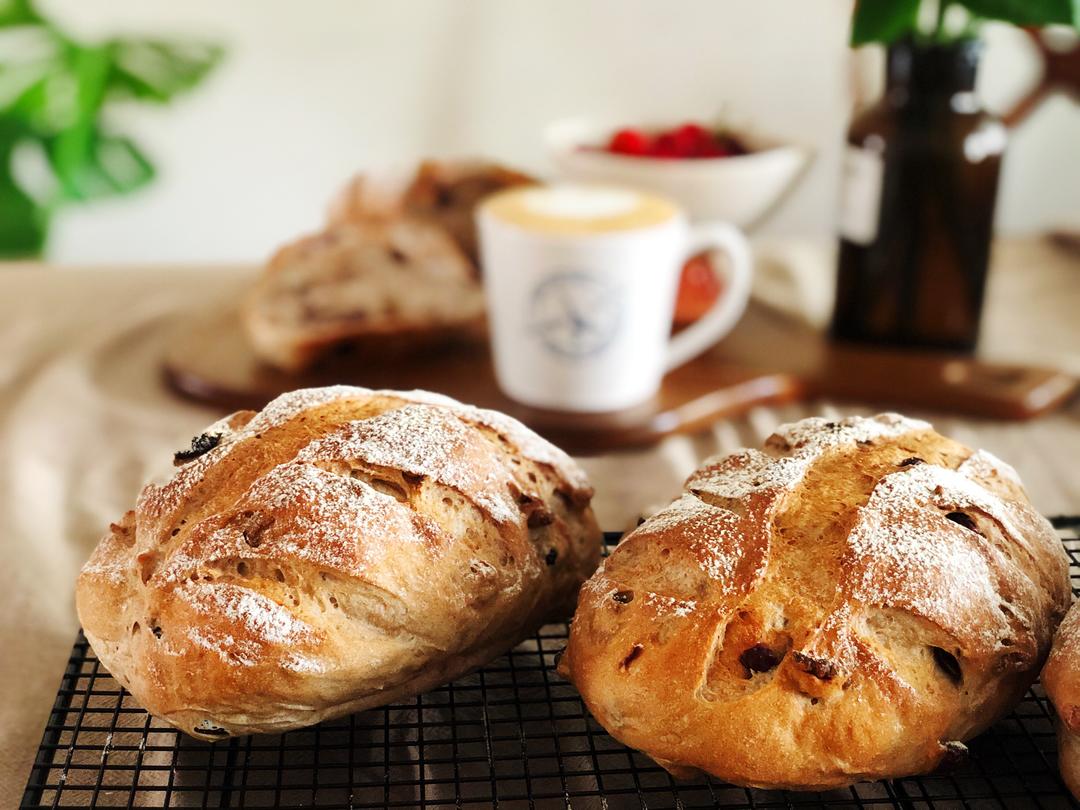 蔓越莓核桃全麦软欧包