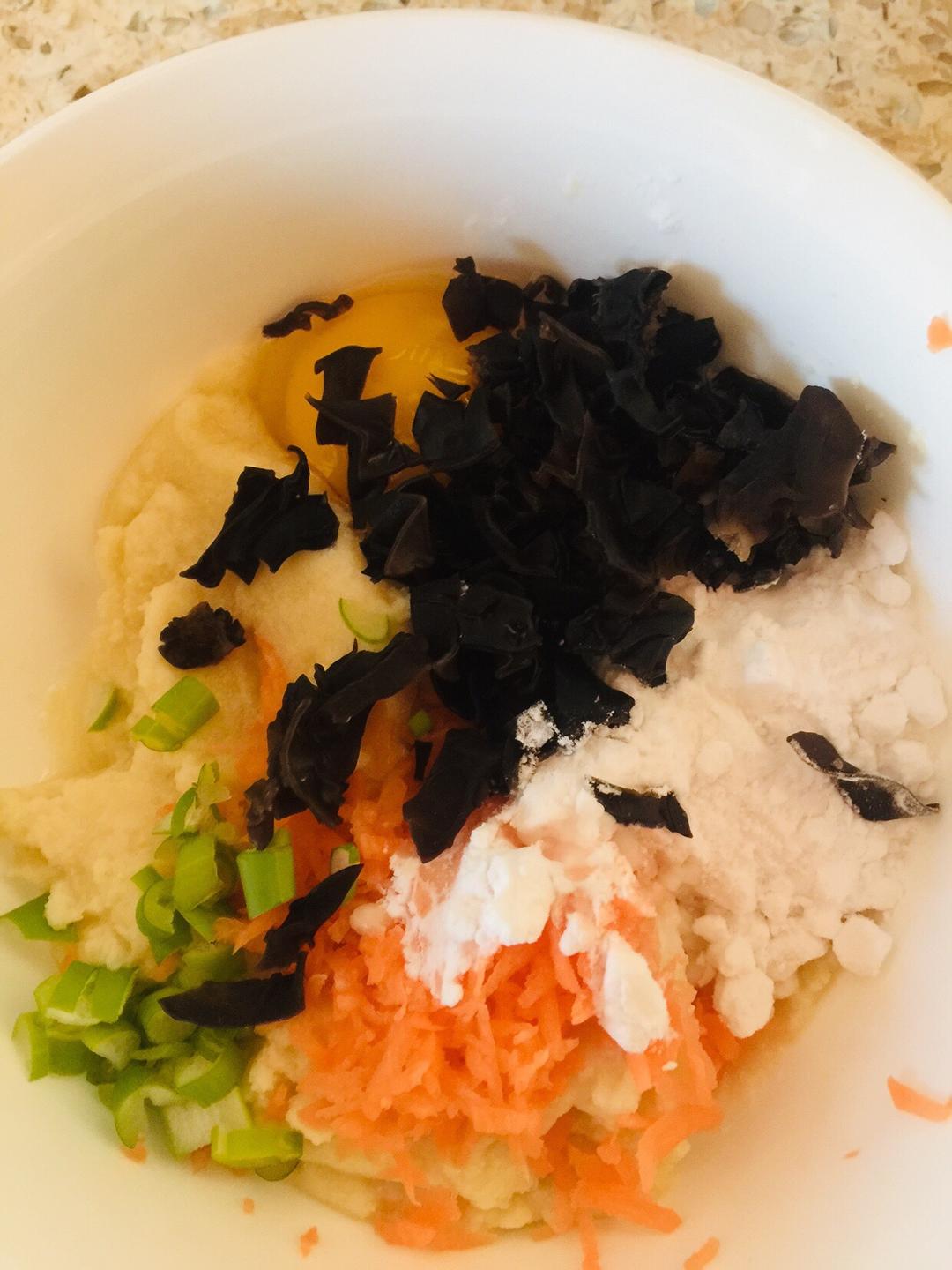 豆渣煎饼的做法 步骤2