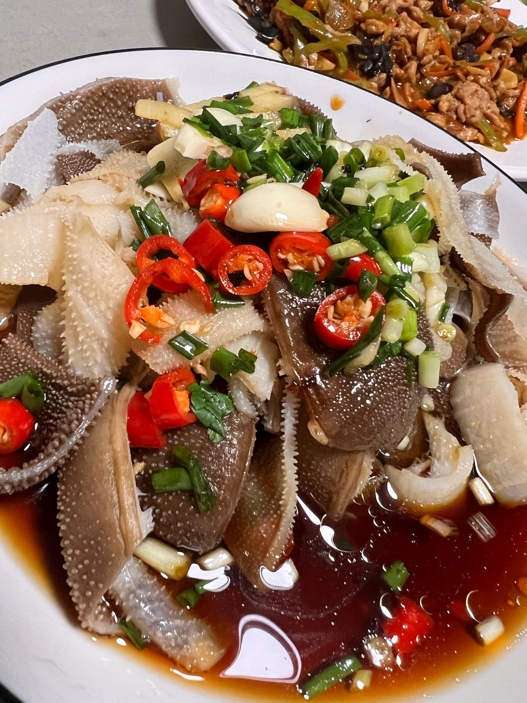 葱油牛百叶