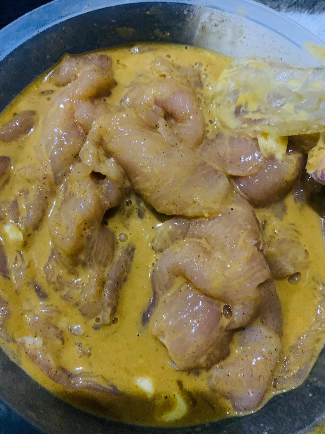 里脊肉串腌制