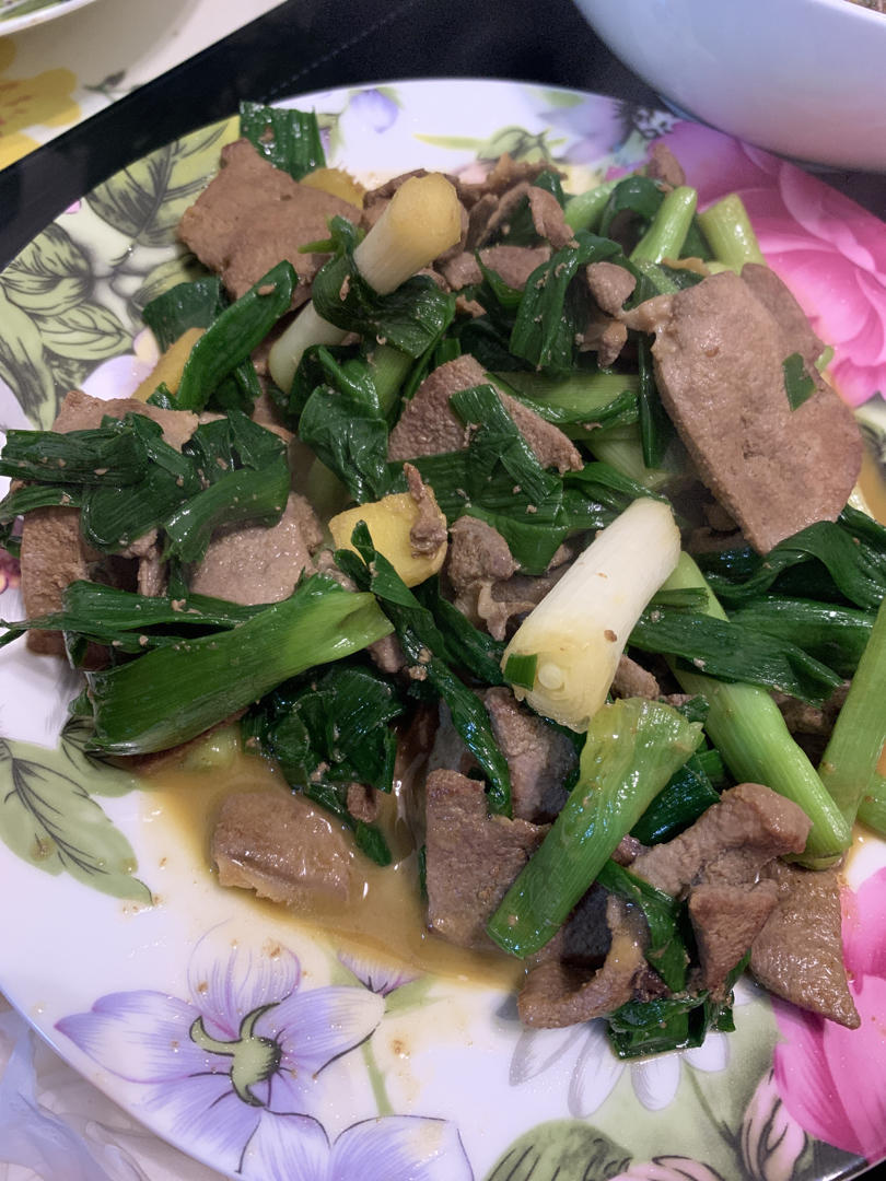 大蒜炒猪肝