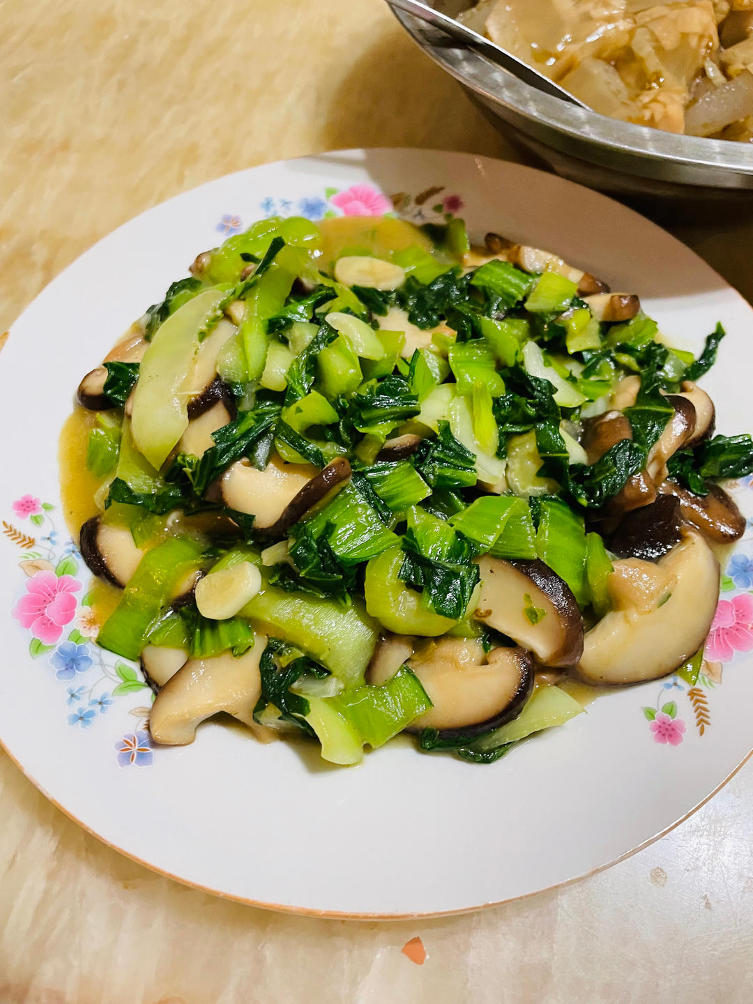 入味的香菇油菜