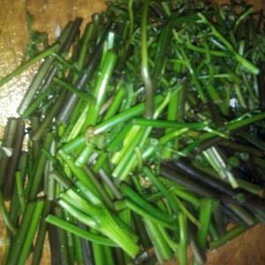 竹笋炒蕨菜的做法 步骤2