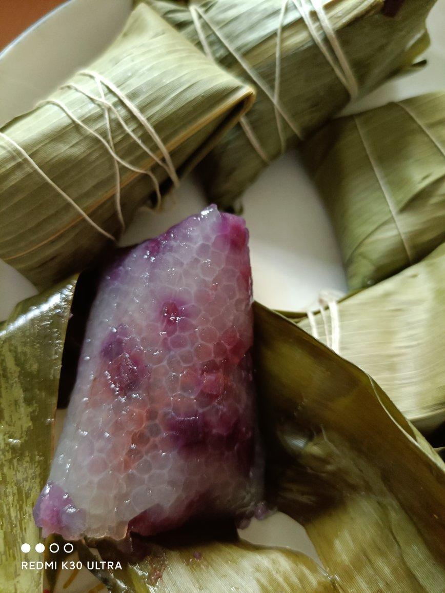 易消化的紫薯西米水晶粽子（包粽子统一手法）