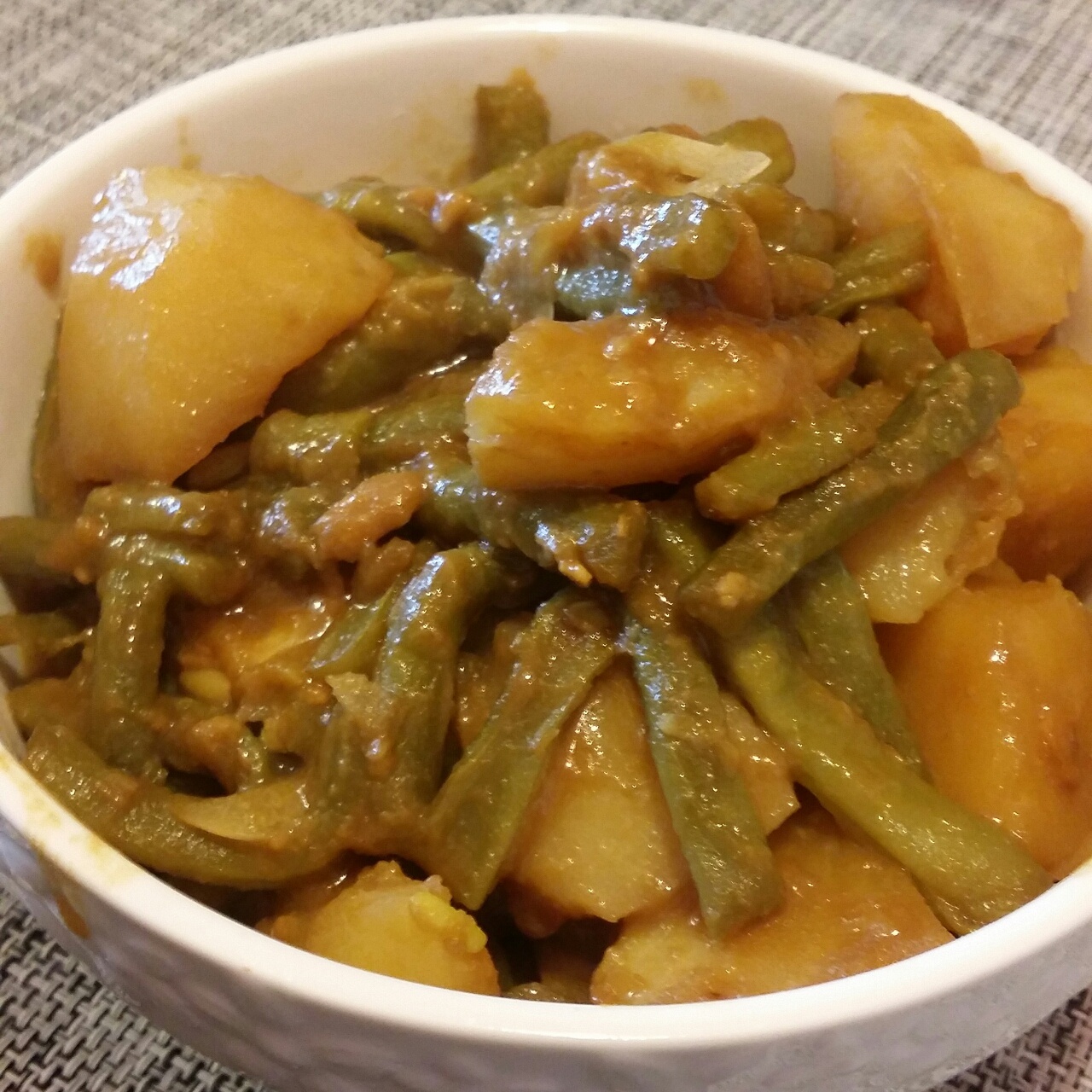 土豆炖豆角