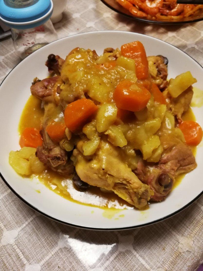 咖喱鸡翅土豆