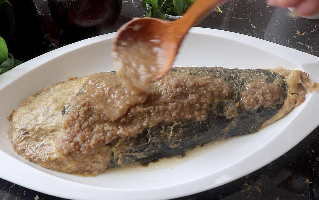 (自制素鱼)蒸麻油姜茸│宴客菜的做法 步骤27