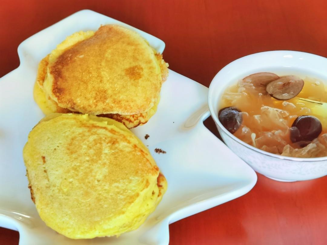 （酵母版）玉米面松饼/铜锣烧