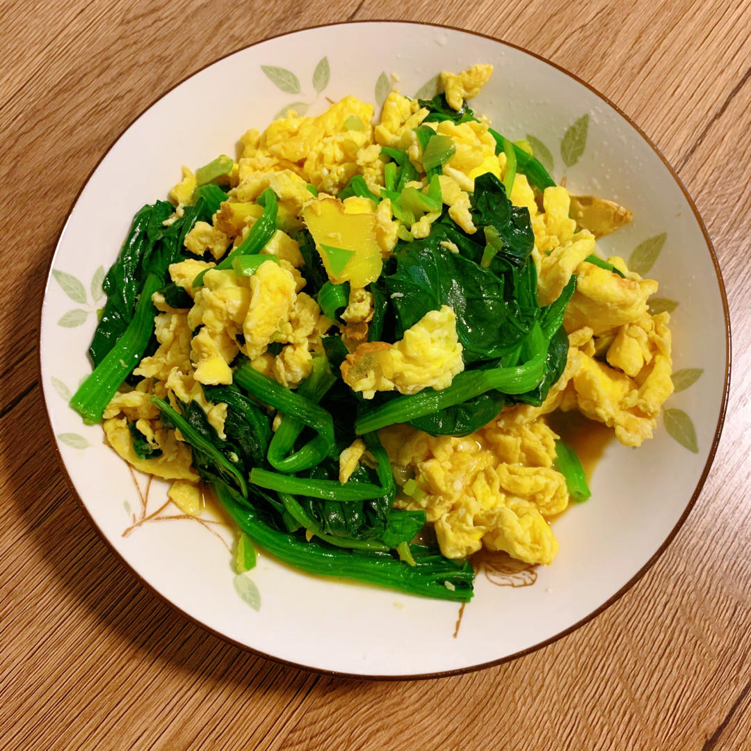 tammyssssss做的菠菜炒鸡蛋