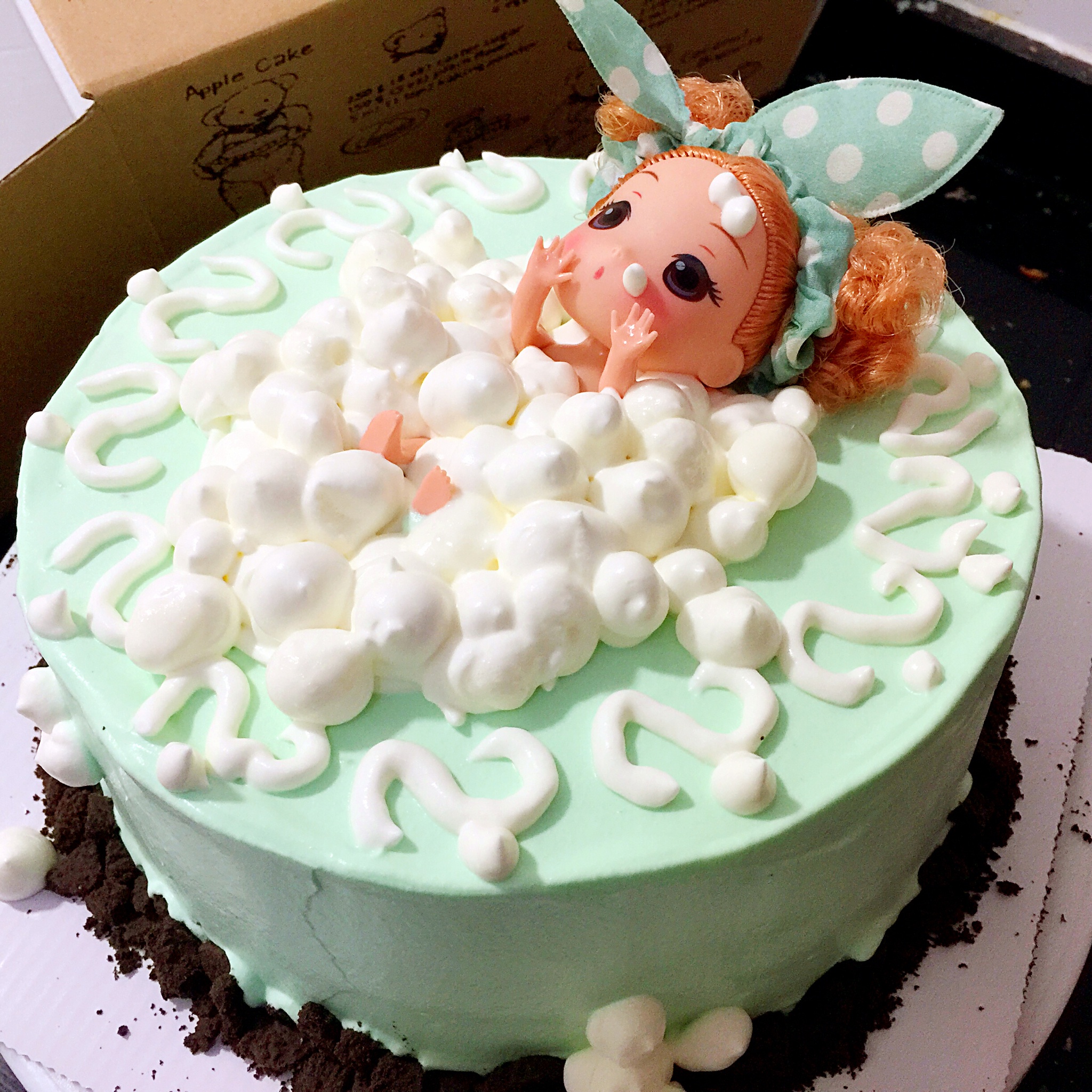 泡泡浴娃娃蛋糕