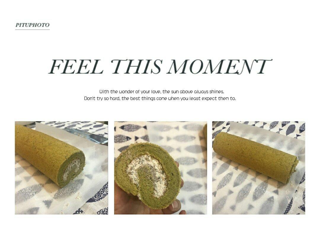 抹茶红豆蛋糕卷