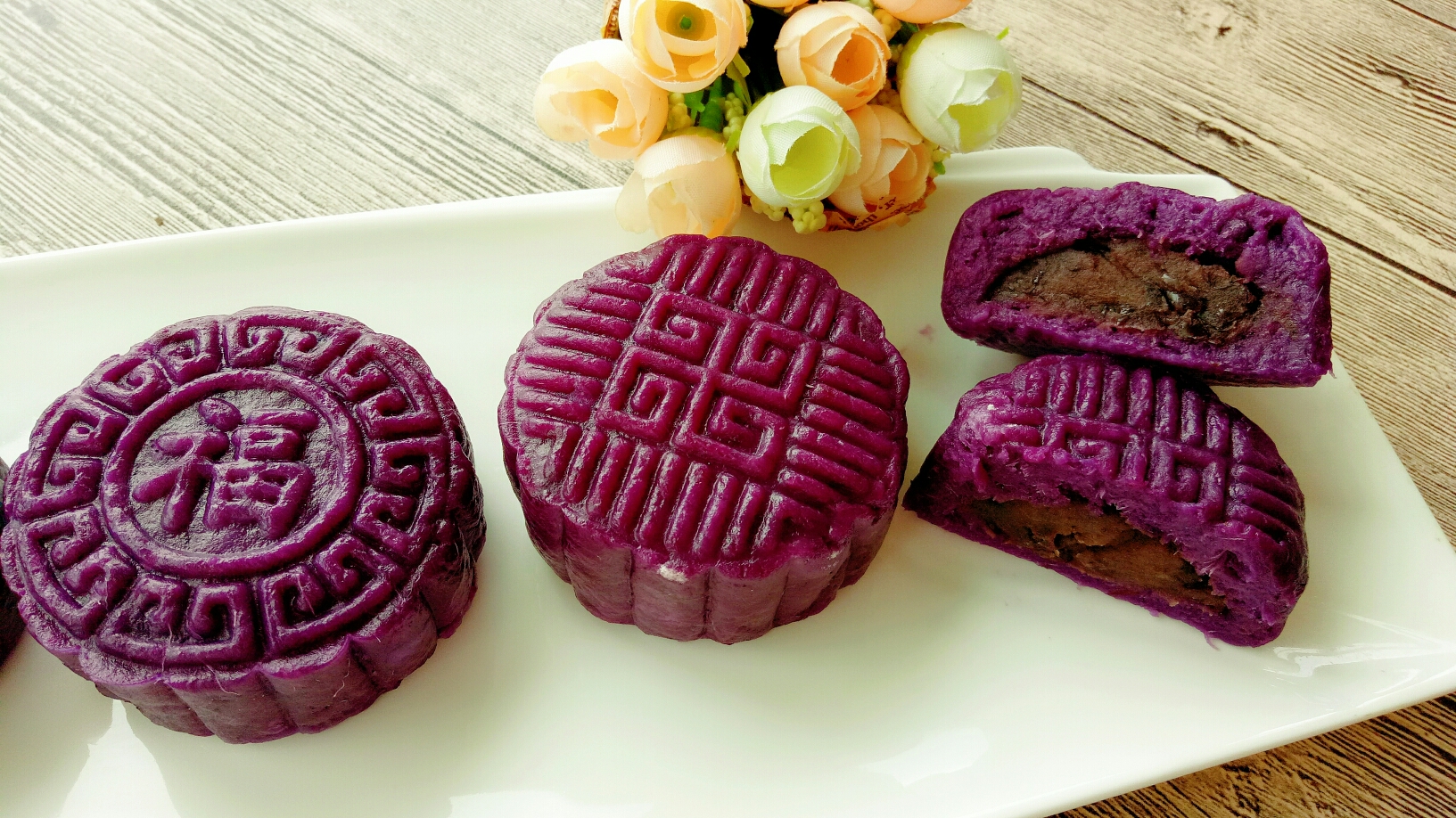 紫薯红豆糕的做法