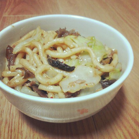 炒乌冬面