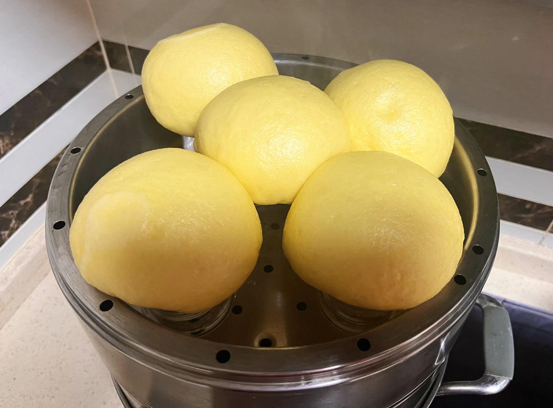 奶香玉米面馒头（一次发酵）