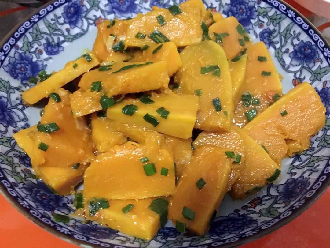 菜鸟小厨1345做的清炒老南瓜