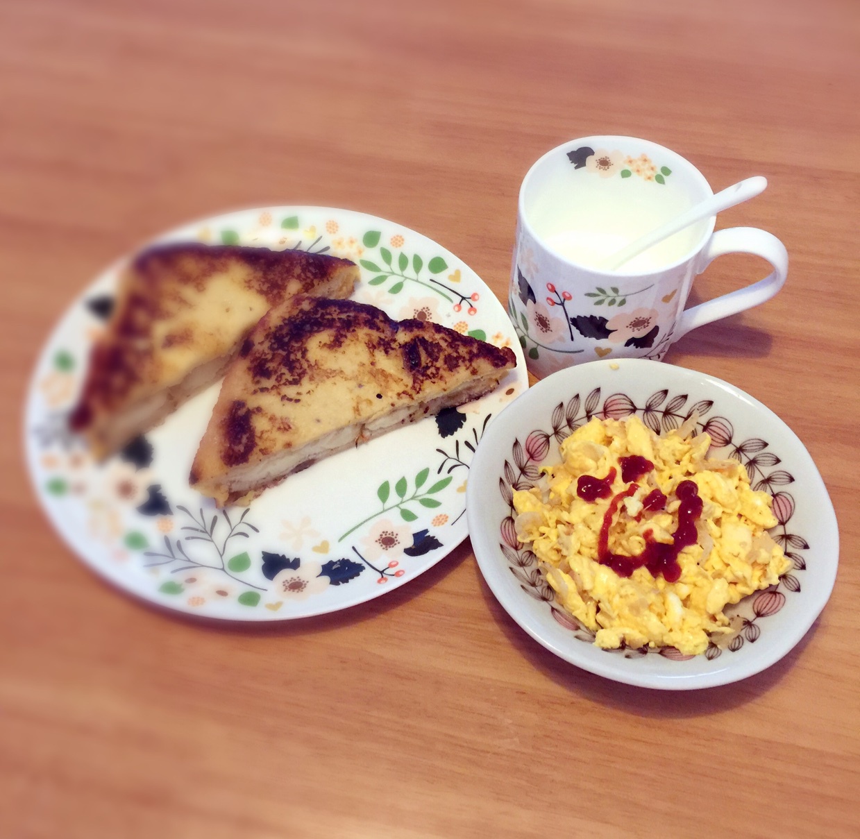 法式香蕉巧克力煎土司（蛋奶素）