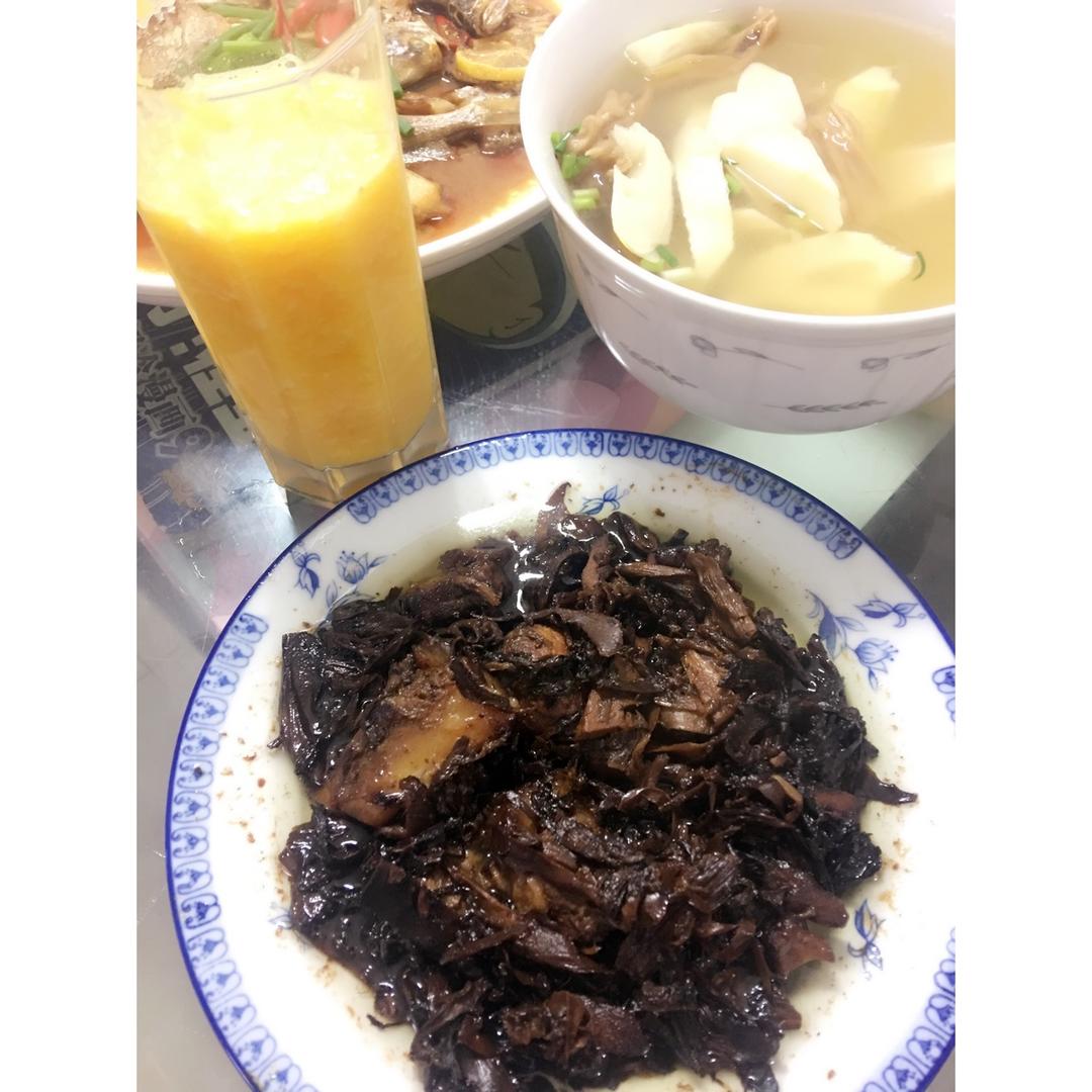 梅干菜捂肉