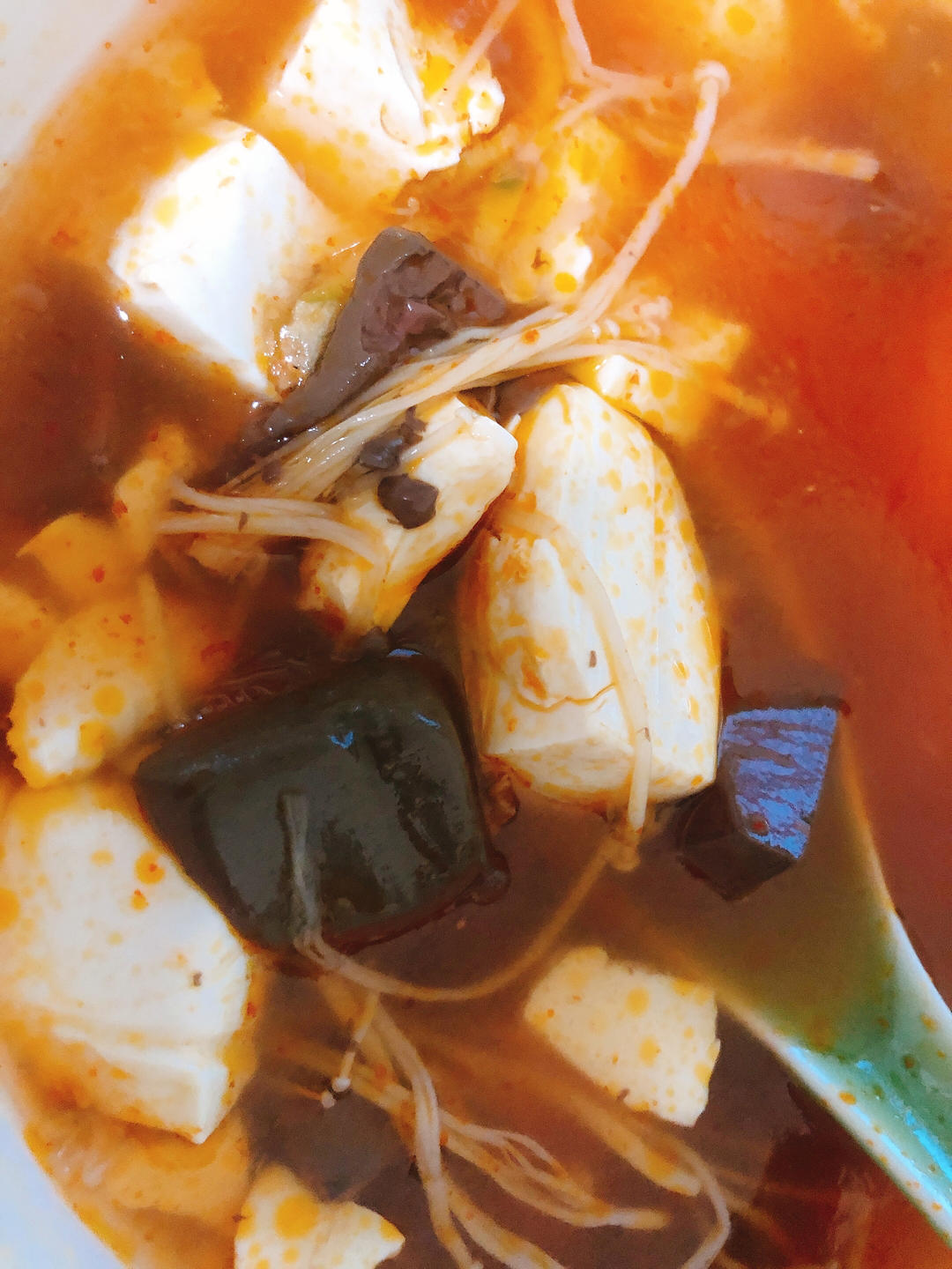 鸭血番茄豆腐汤