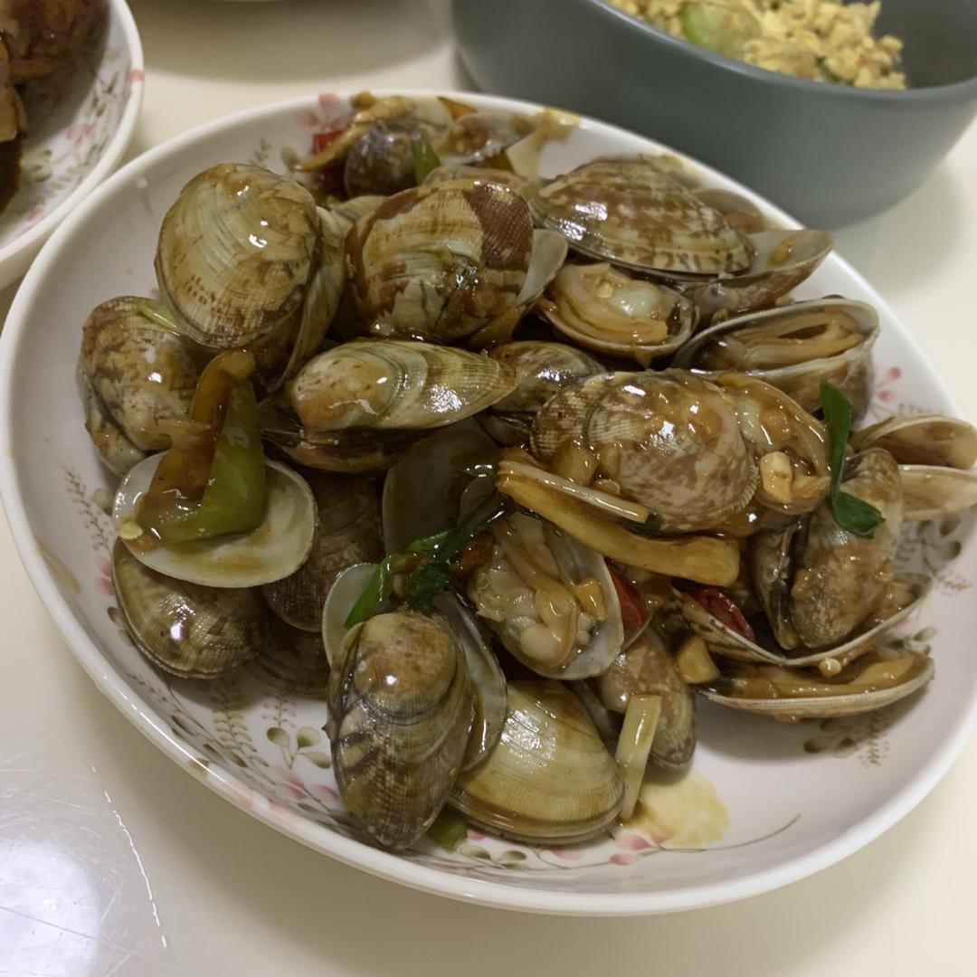 5分钟快手菜❗️秒杀路边摊爆炒花甲～好吃到爆