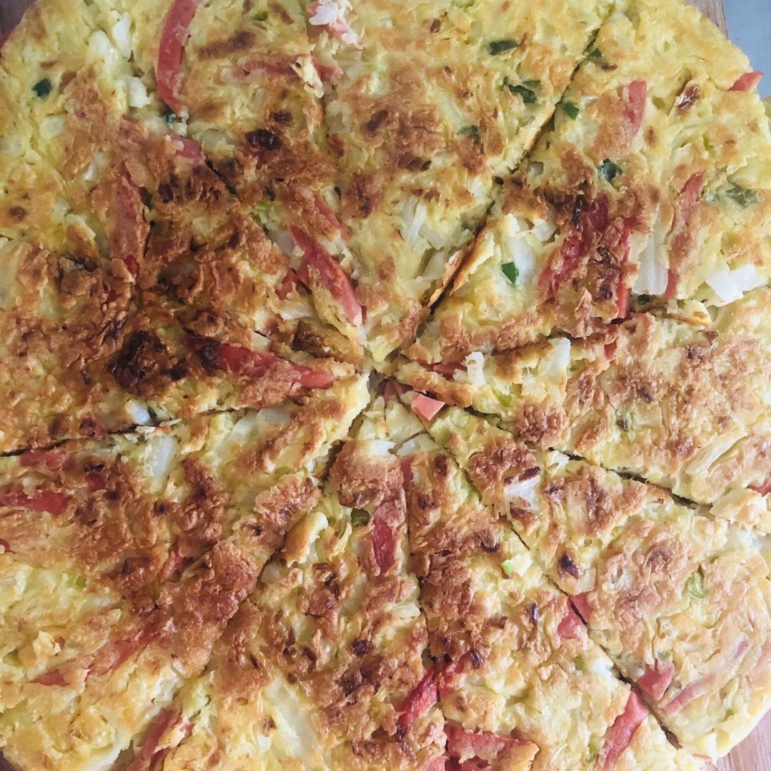 白菜鸡蛋早餐饼