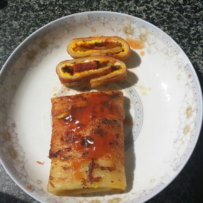 江南花易凉做的酸甜烤冷面