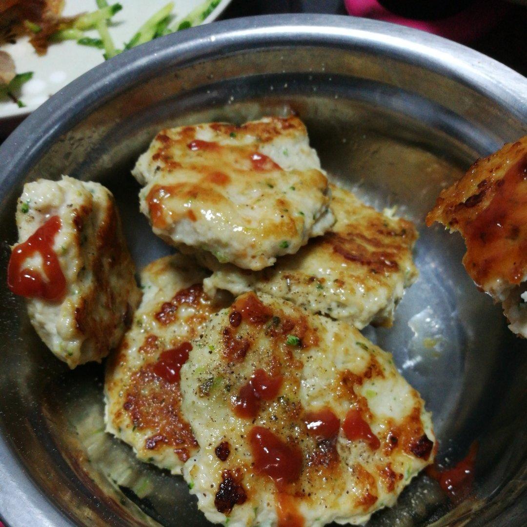 干煎鸡肉饼-运动饮食