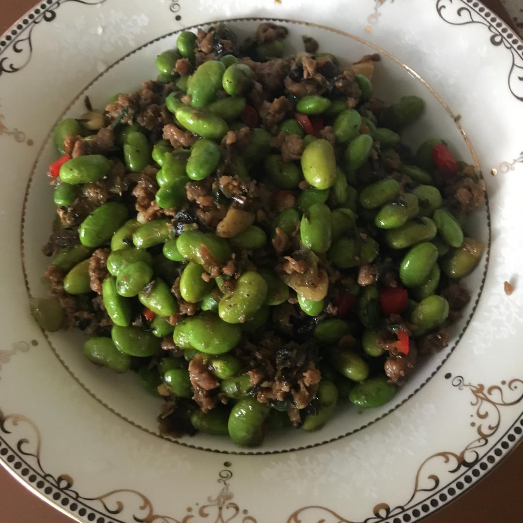 橄榄菜肉末炒豆瓣