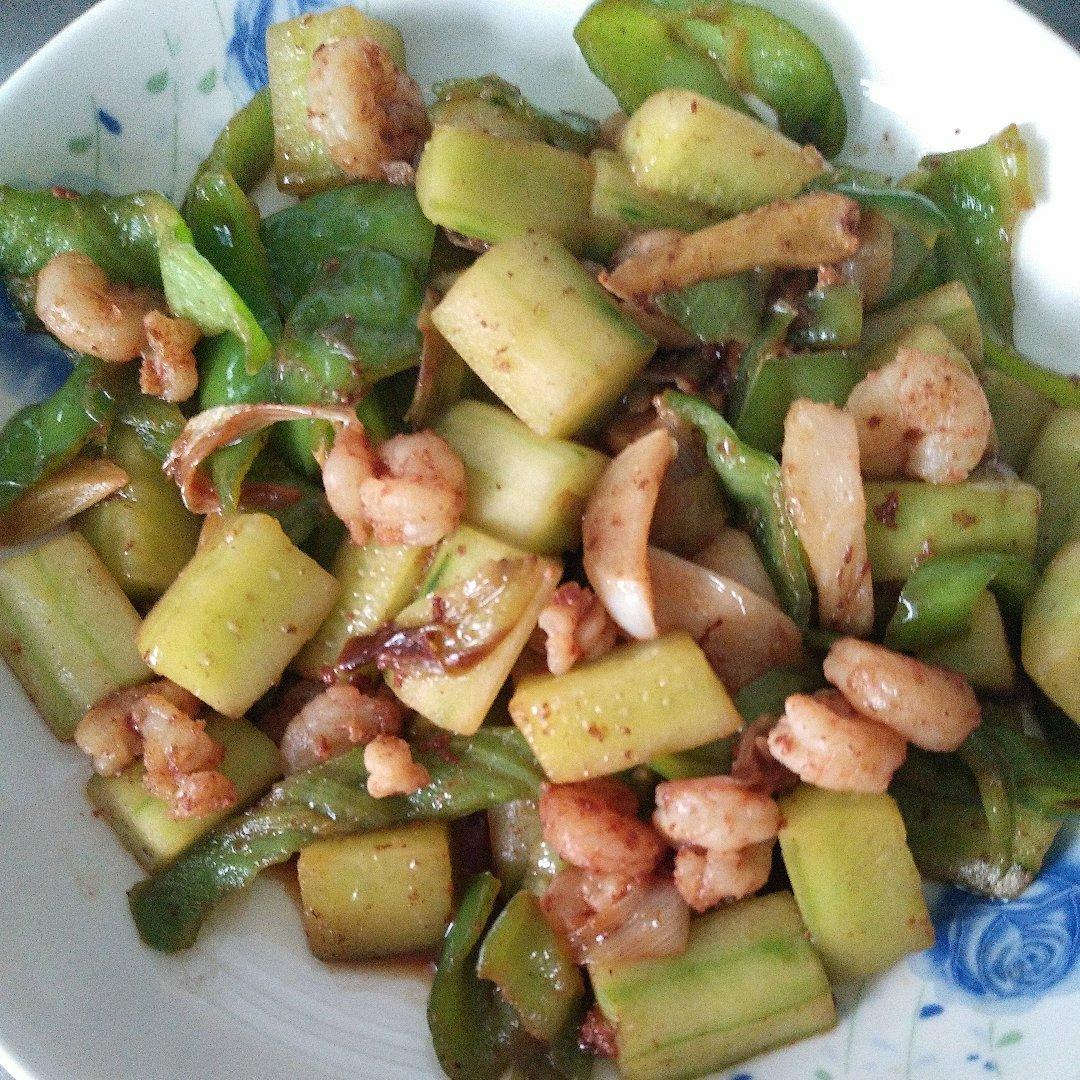 虾仁炒青瓜