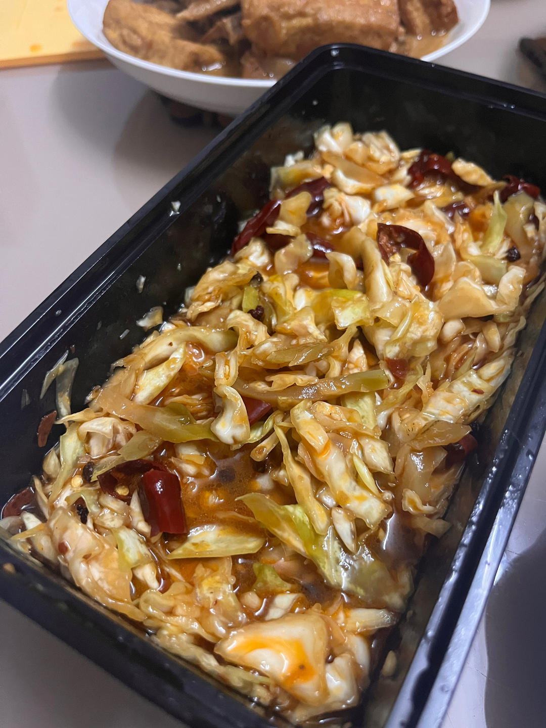 早餐店小菜，凉拌包菜，四川口味，味道超级棒