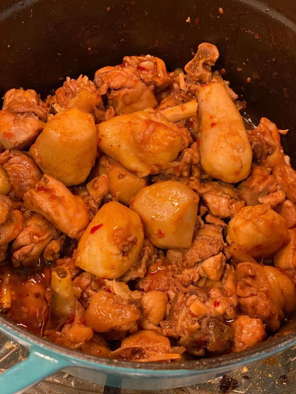 跟妈妈偷学的芋儿鸡，老公说可以去开店了